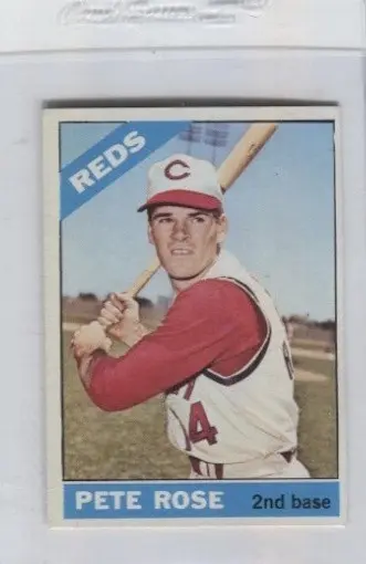 1966 Topps Baseball Pete Rose Red #30