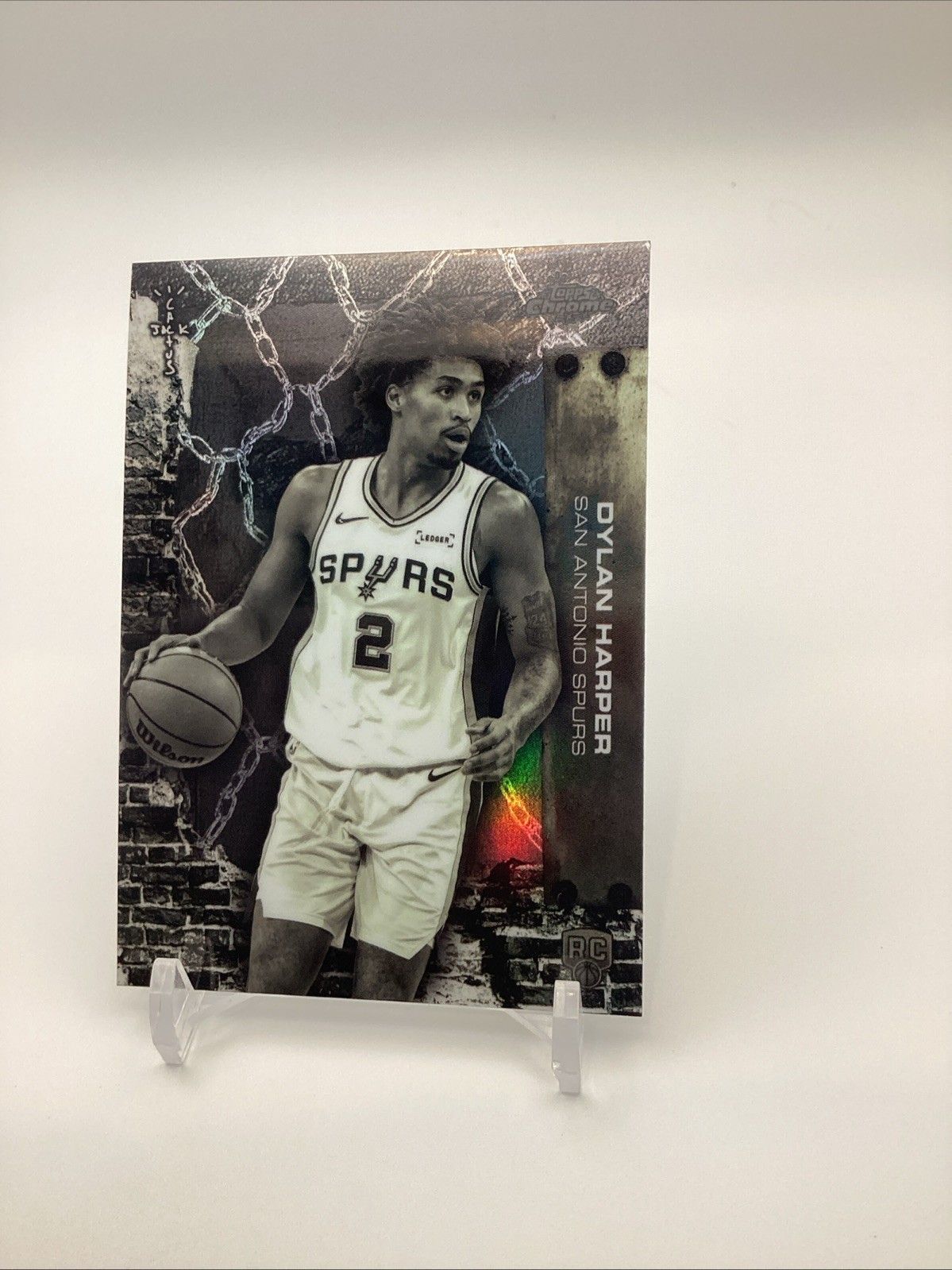 2025 Topps Chrome Cactus Jack Basketball Dylan Harper Refractor #62