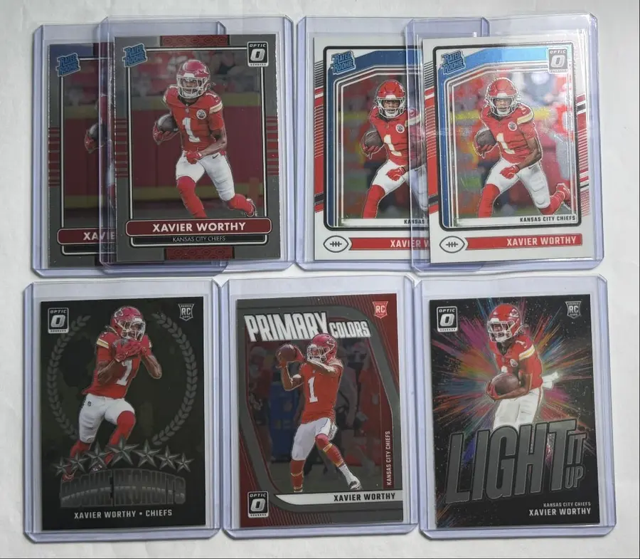 2024 Donruss Optic Football Xavier Worthy Rated Rookie #7