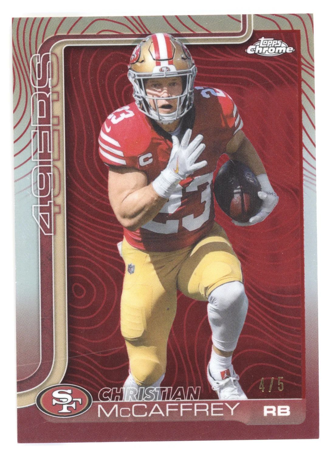 2025 Topps Chrome Christian McCaffrey Red #263