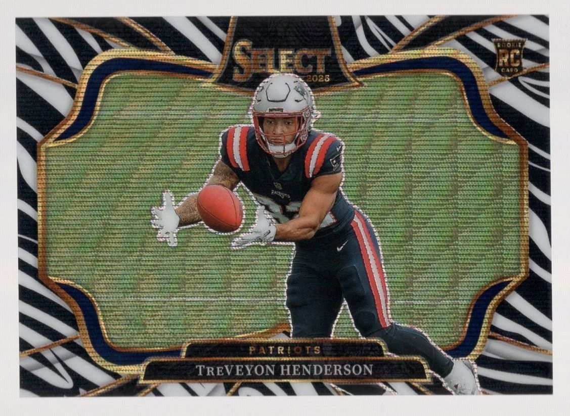 2025 Panini Select TreVeyon Henderson Zebra #478 PSA 9