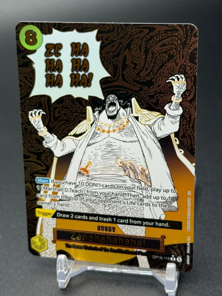 2026 One Piece The Time of Battle Zehahahahaha! Alternate Art #OP16-116