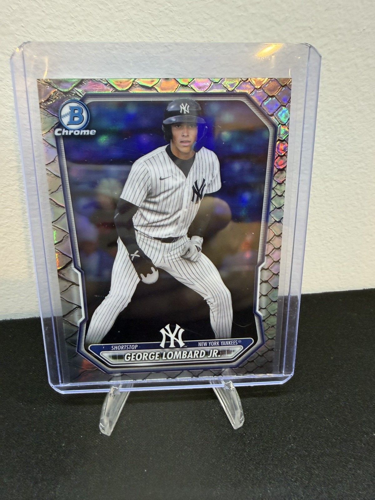 2026 Bowman Baseball George Lombard Jr. Reptilian Refractor #BTP-17
