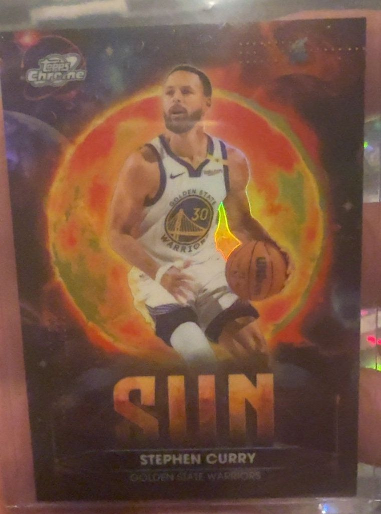 2025 Topps Cosmic Chrome Planetary Pursuit Stephen Curry Sun #PPS-3