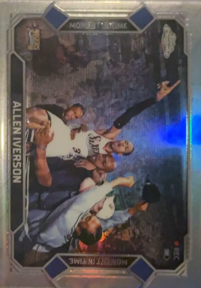 2025 Topps Chrome Update Moment In Time Allen Iverson Refractor #MT-23
