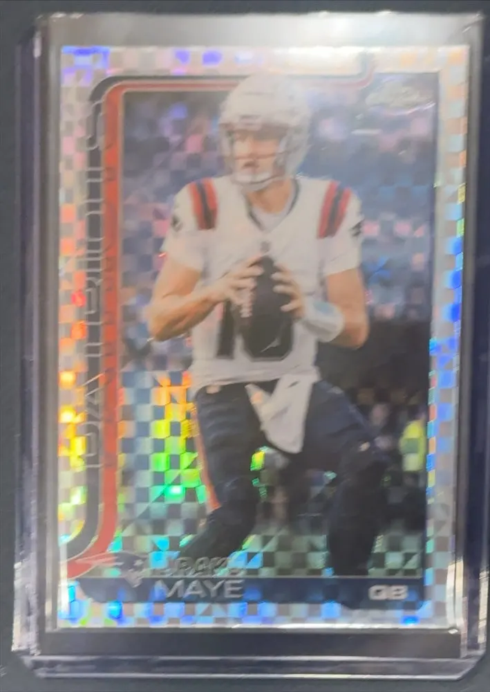 2025 Topps Chrome Football Drake Maye X-Fractor #207