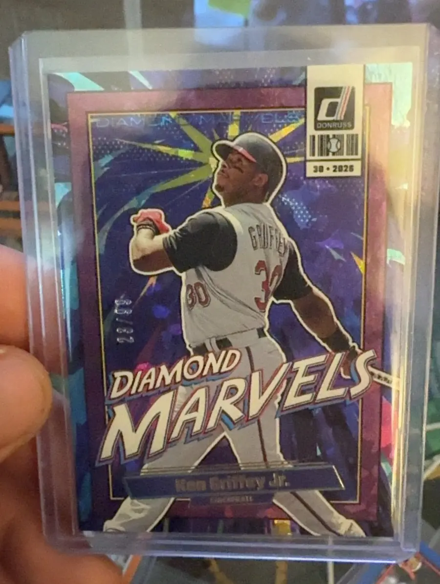 2026 Panini Donruss Diamond Marvels Ken Griffey Jr. Purple Laser #19
