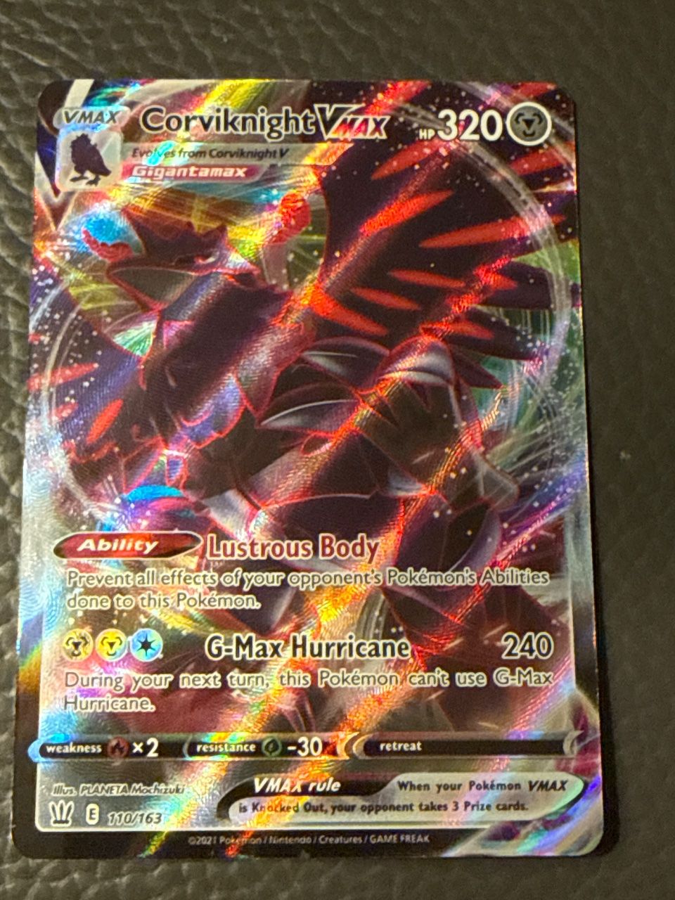 Corviknight VMAX #110/163 · Ultra Rare